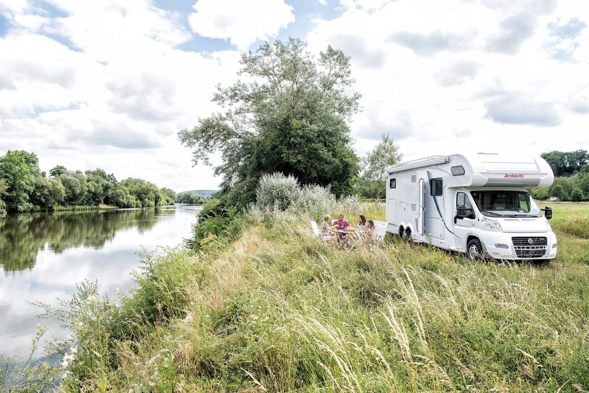 Schweinfurt, Wohnmobilstellplatz am Main