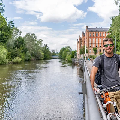 An der Fürther Uferpromenade