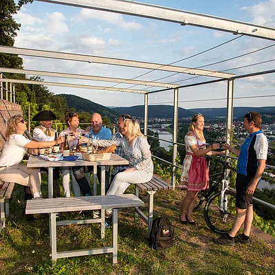 Picknick in den Weinbergen