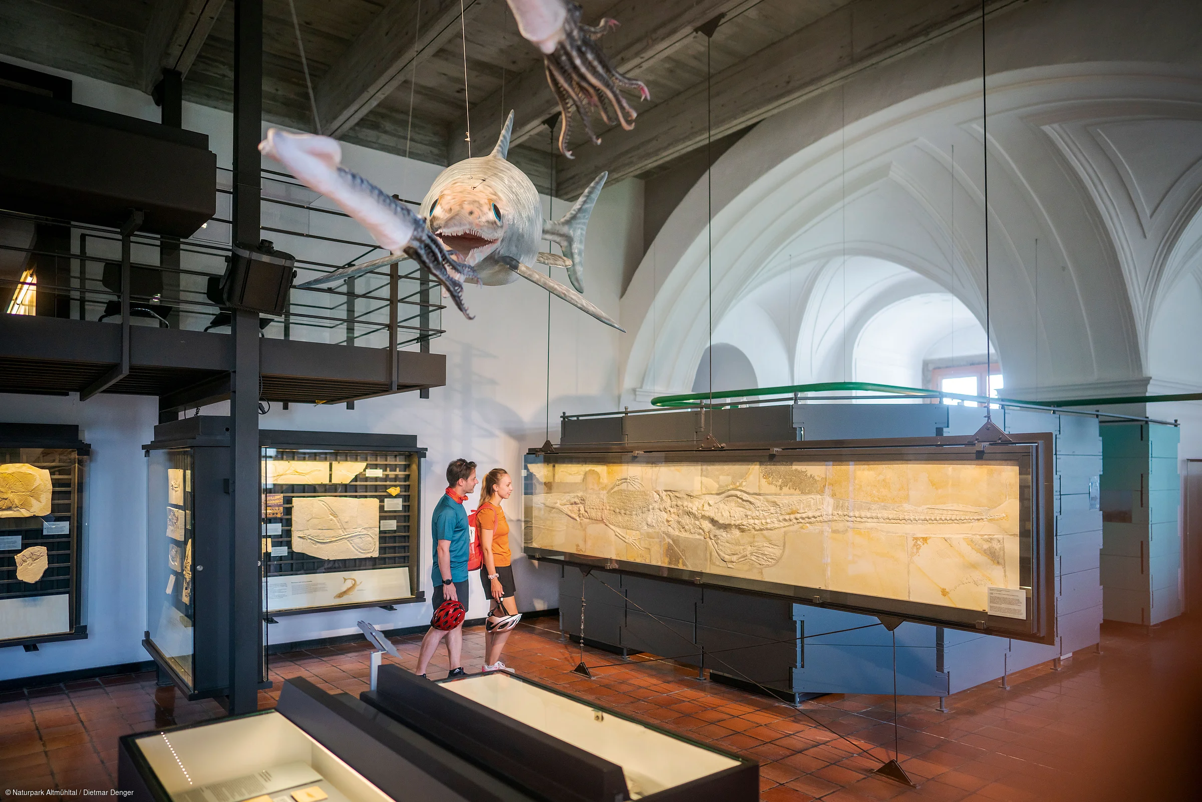 Radlerpause mit Besuch im Jura-Museum